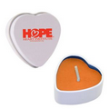 Mango & Papaya Heart Tin Candle